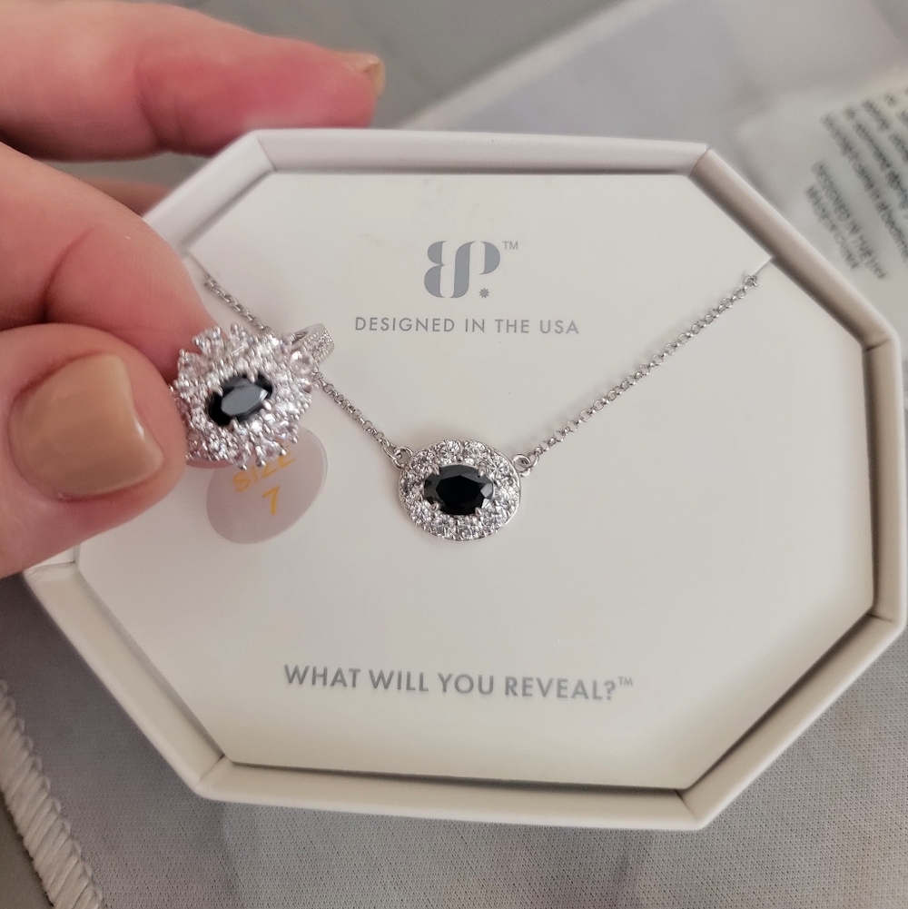 Bomb Party Sterling Collection Necklace And Ring Set